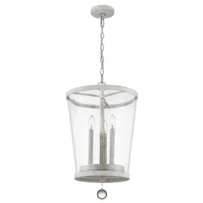 Callie 3-Light Country White Foyer Pendant By Homeroots