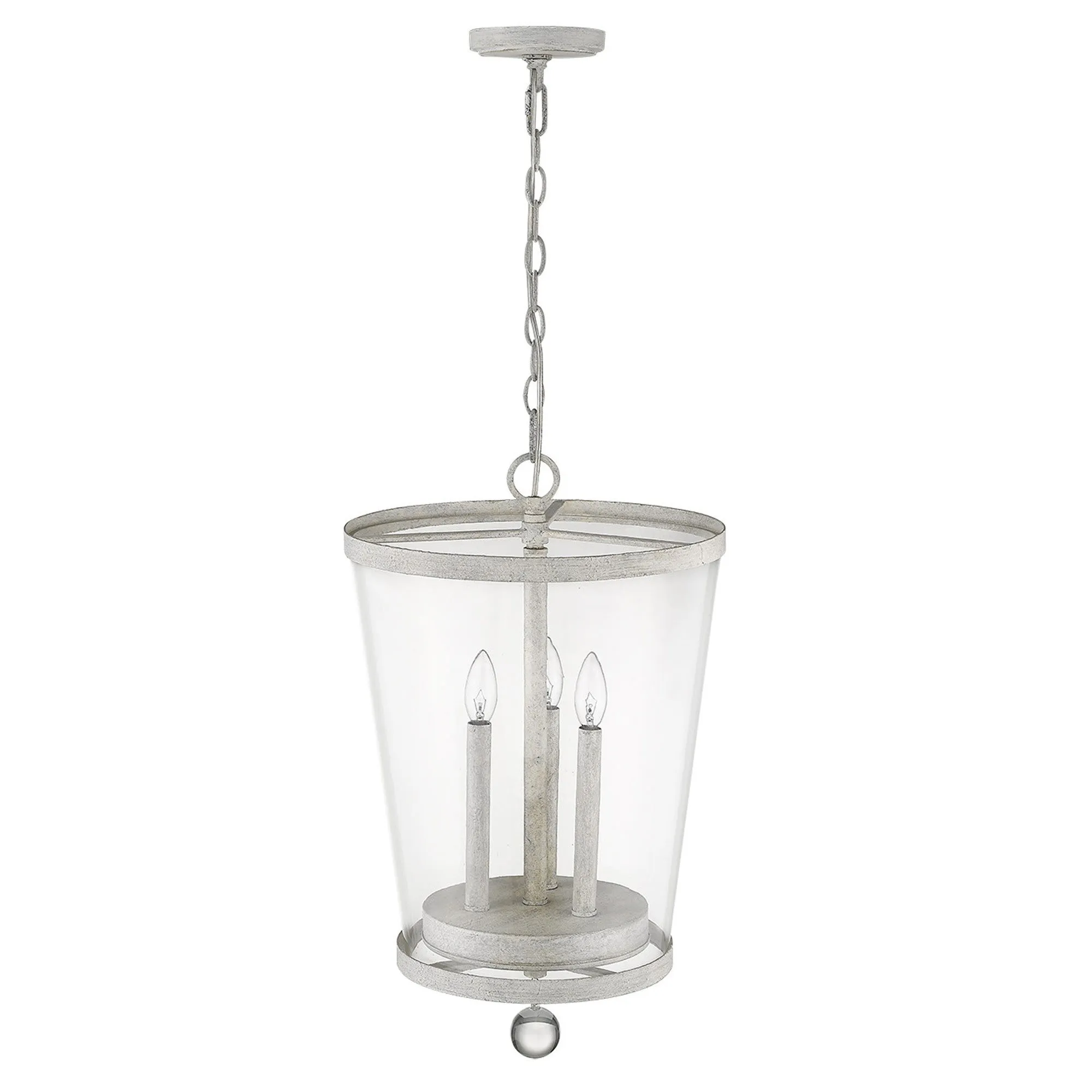 Callie 3-Light Country White Foyer Pendant By Homeroots