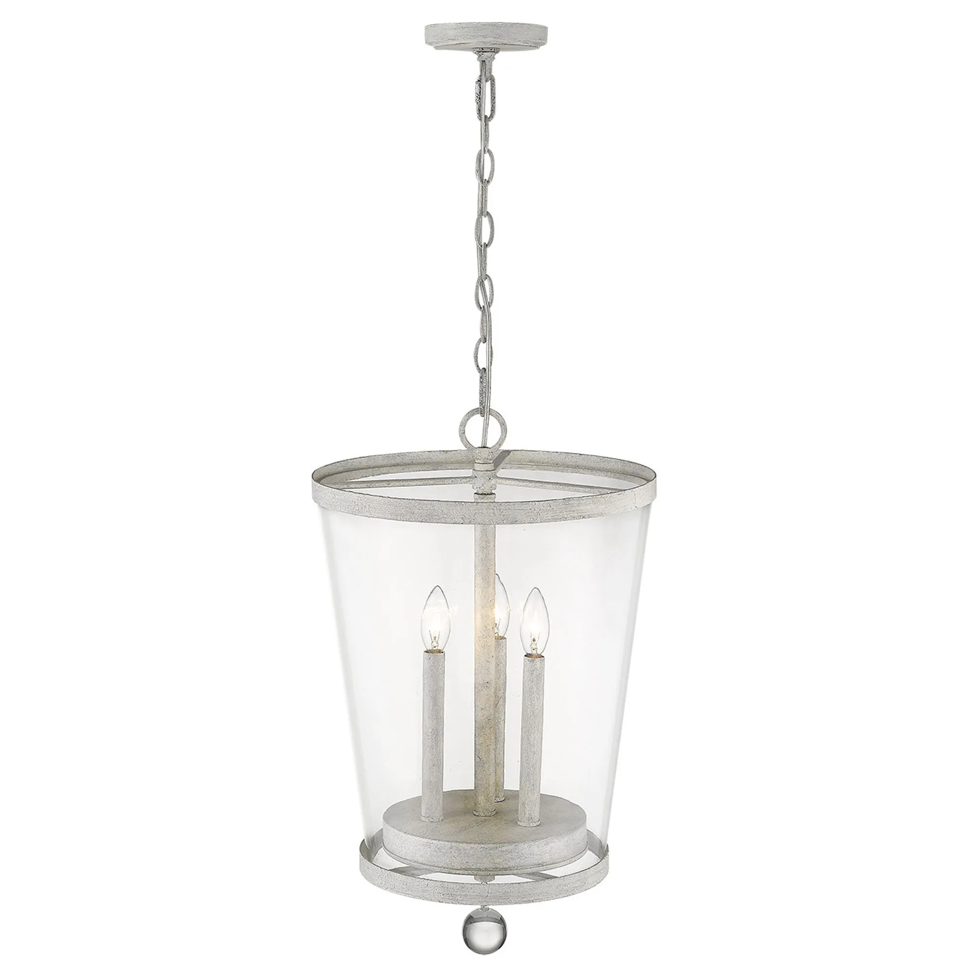 Callie 3-Light Country White Foyer Pendant By Homeroots