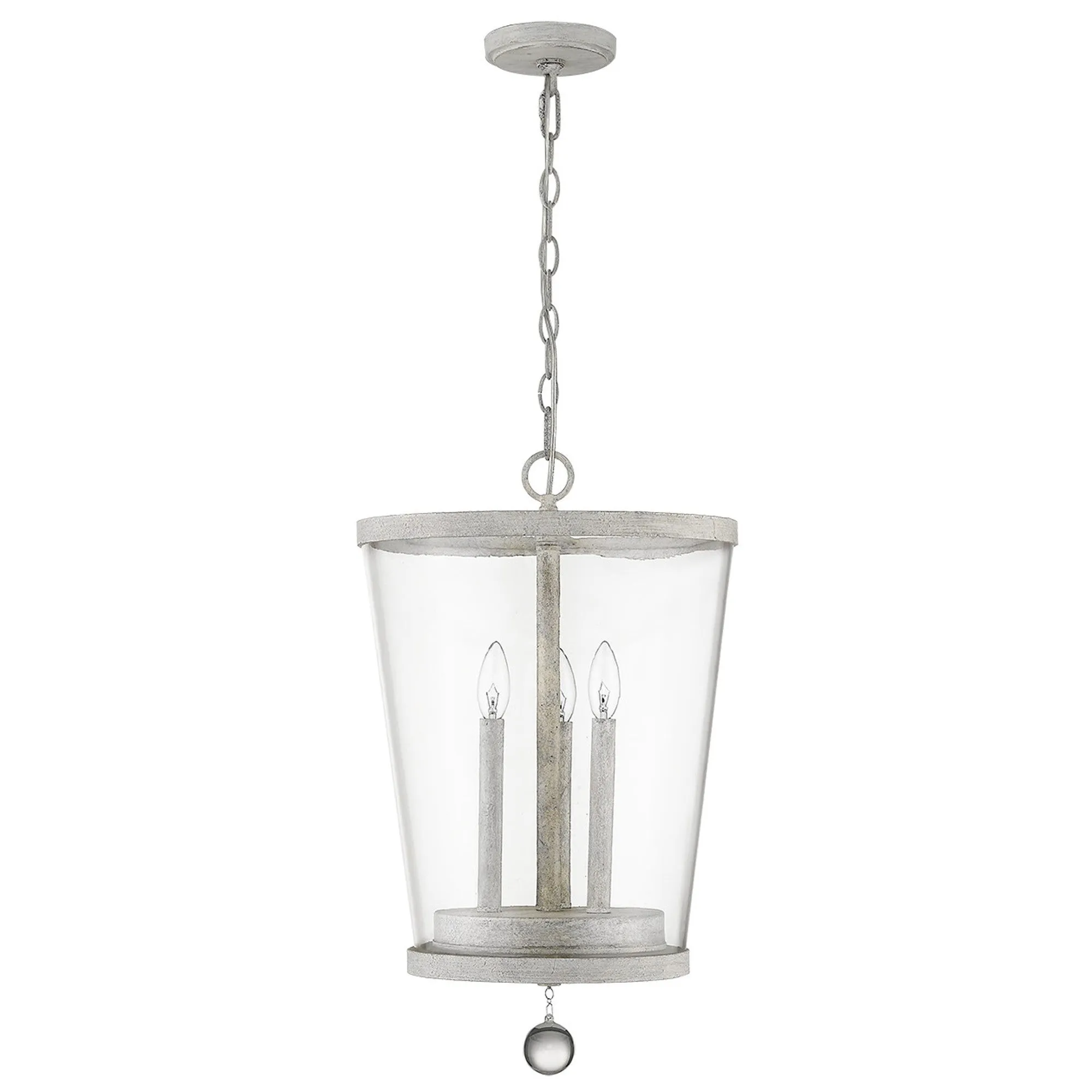 Callie 3-Light Country White Foyer Pendant By Homeroots