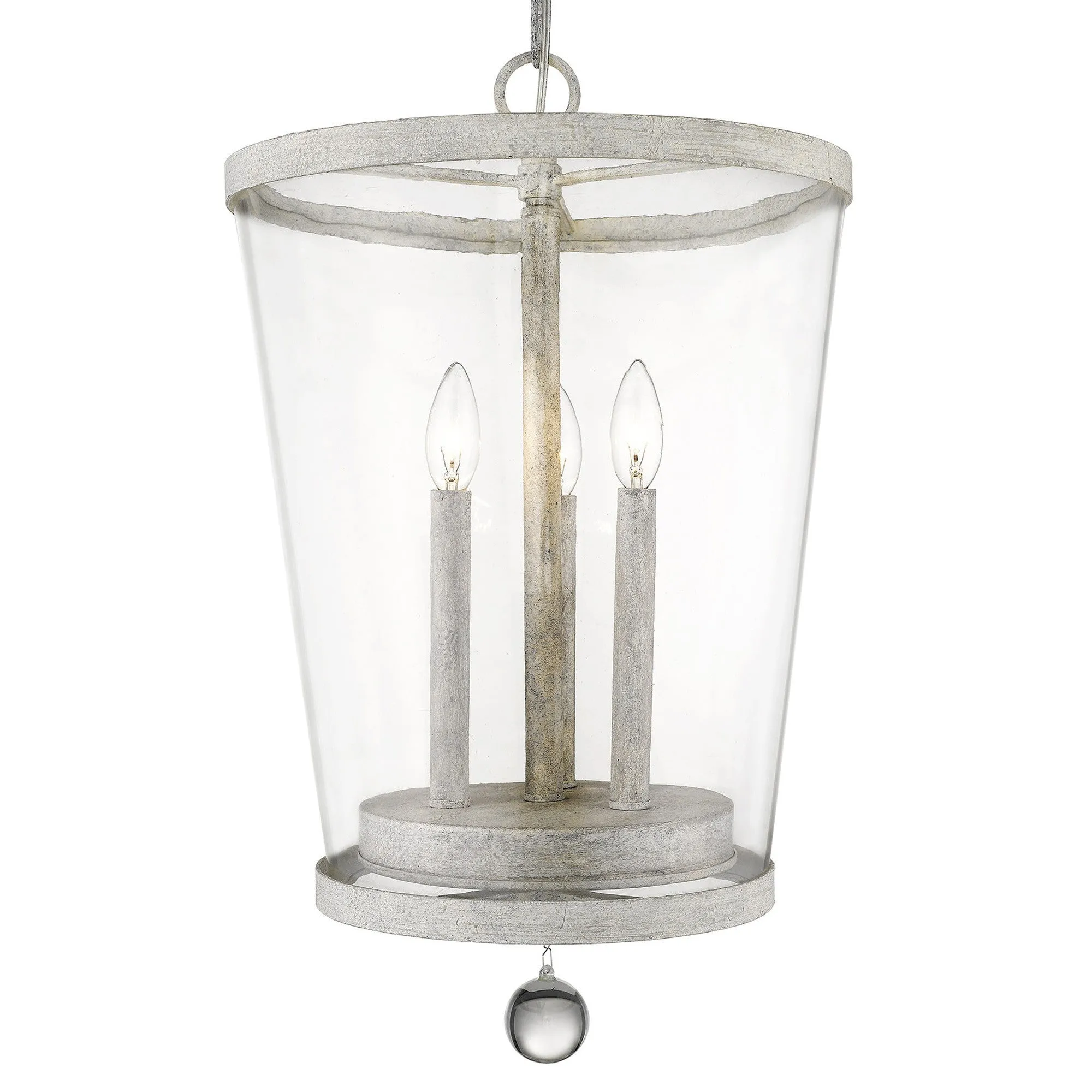 Callie 3-Light Country White Foyer Pendant By Homeroots