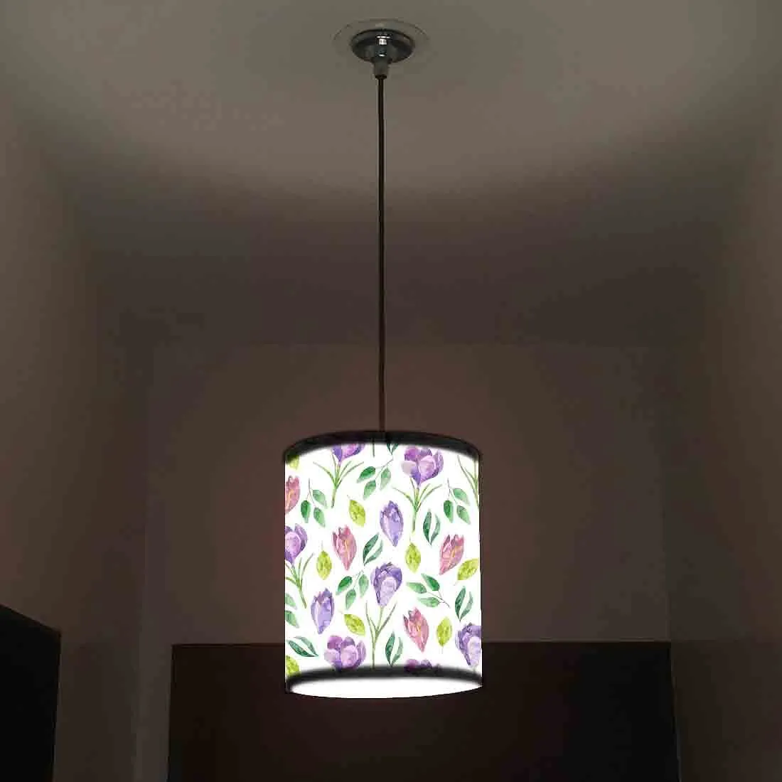 Ceiling Hanging Lights for Kitchen Lamp - Purple Flower 0178