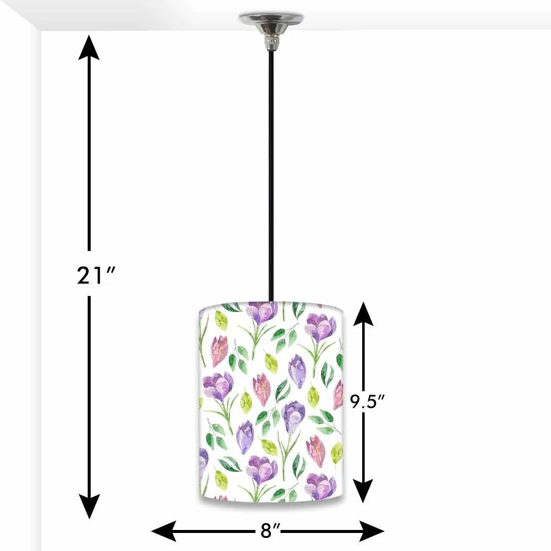 Ceiling Hanging Lights for Kitchen Lamp - Purple Flower 0178