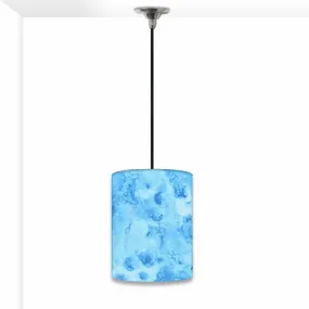 Ceiling Hanging Pendant Lamp Shade - Arctic Space Blue Watercolor