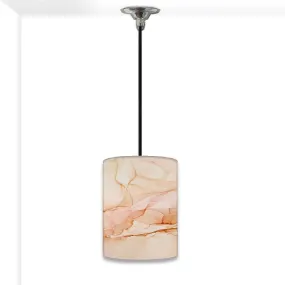 Ceiling Hanging Pendant Lamp Shade - Brown Ink Watercolor