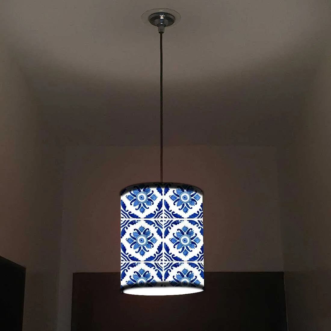 Ceiling Hanging Pendant Lamp Shade - Floral Art
