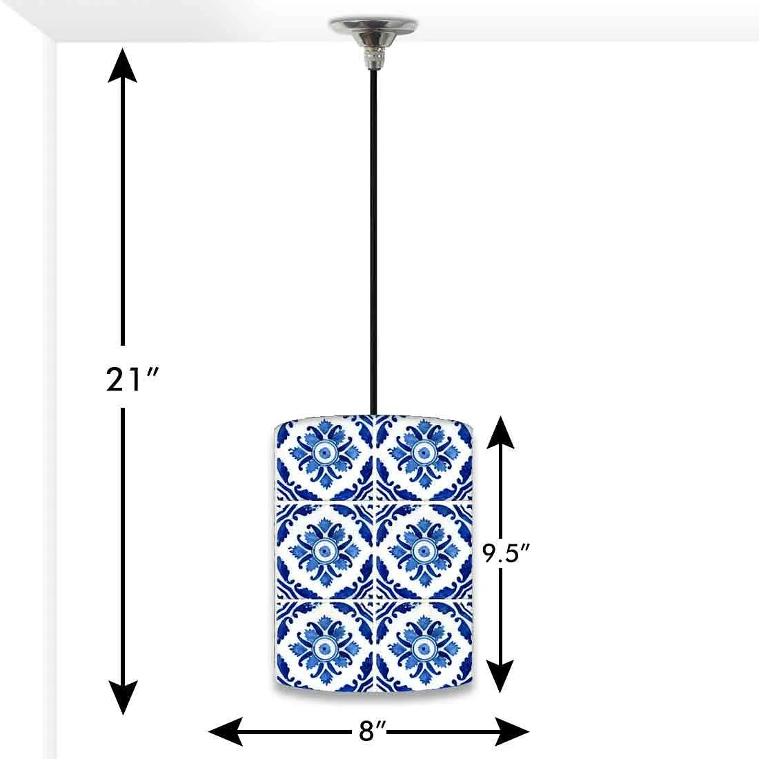 Ceiling Hanging Pendant Lamp Shade - Floral Art