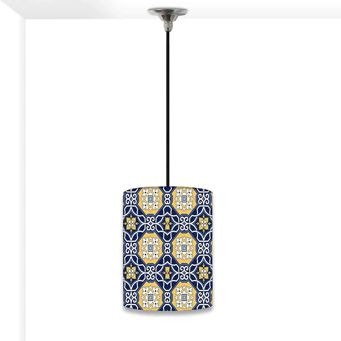 Ceiling Hanging Pendant Lamp Shade - Floral Spanish Pattern