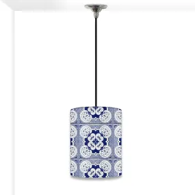 Ceiling Hanging Pendant Lamp Shade - Floral Spanish Tiles Effect
