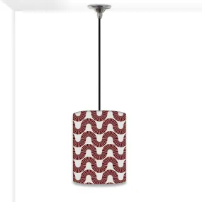 Ceiling Hanging Pendant Lamp Shade - Peach Color Retro Art