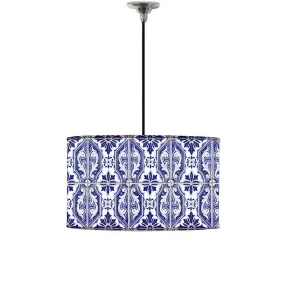 Ceiling Lamp Hanging Drum Lampshade - Beautiful Spanish Tiles