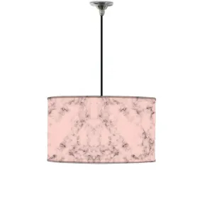 Ceiling Lamp Hanging Drum Lampshade - Peach Color Designer Marble Pastle