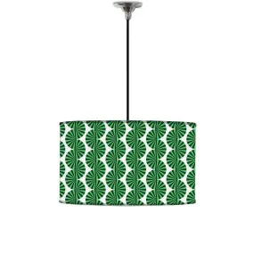 Ceiling Lamp Hanging Drum Lampshade - Retro Art