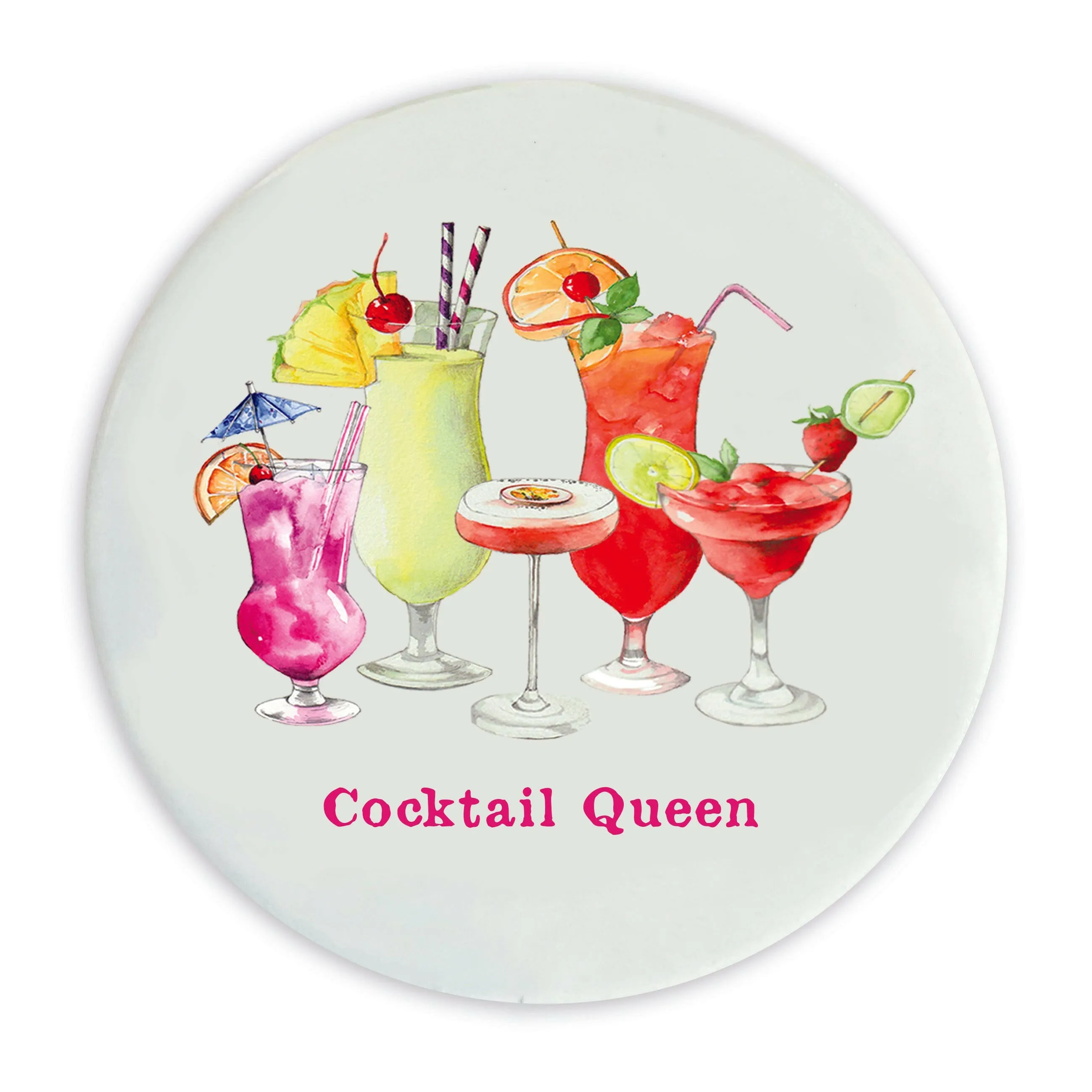 Ceramic Coaster - Cocktail Queen