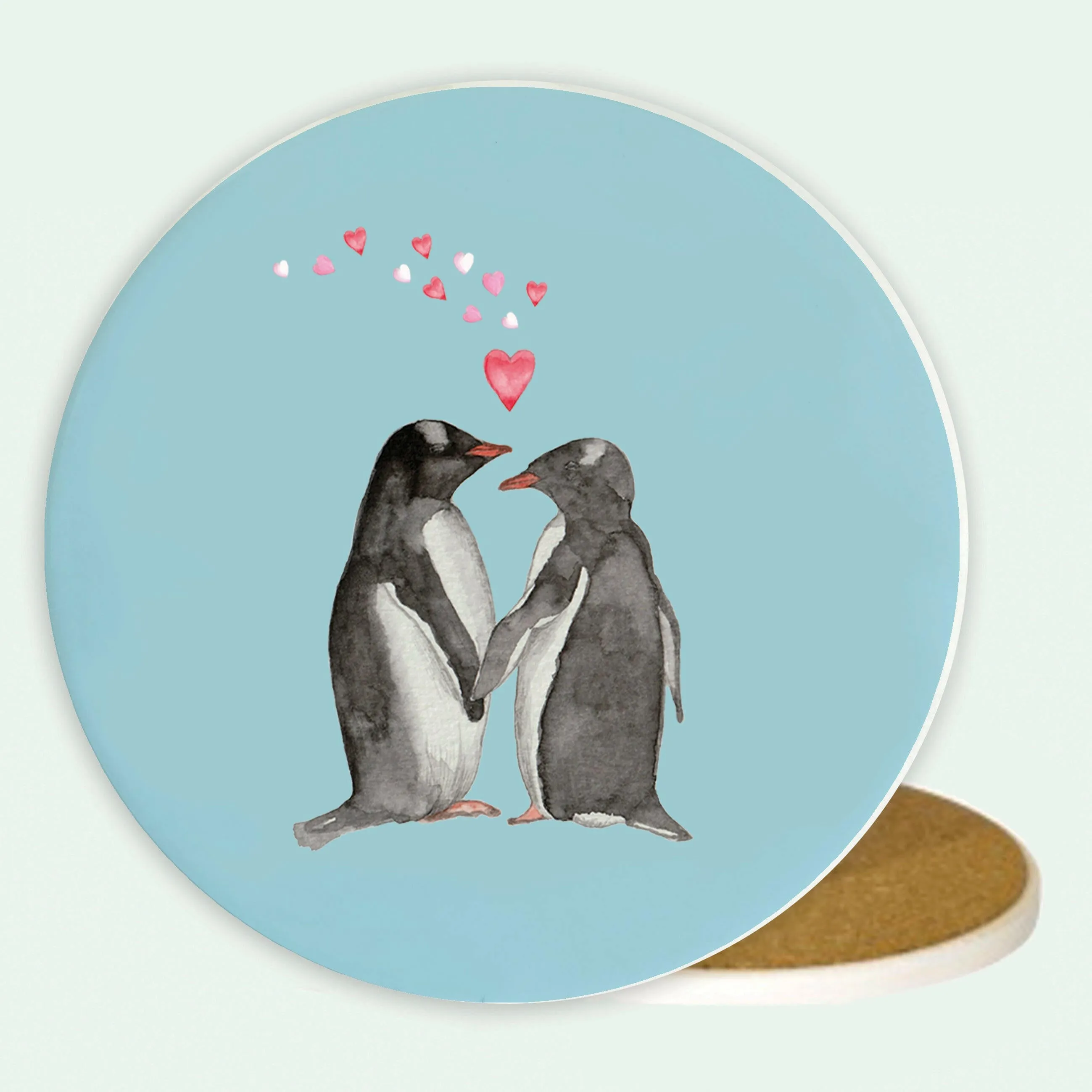 Ceramic Coaster - Penguins