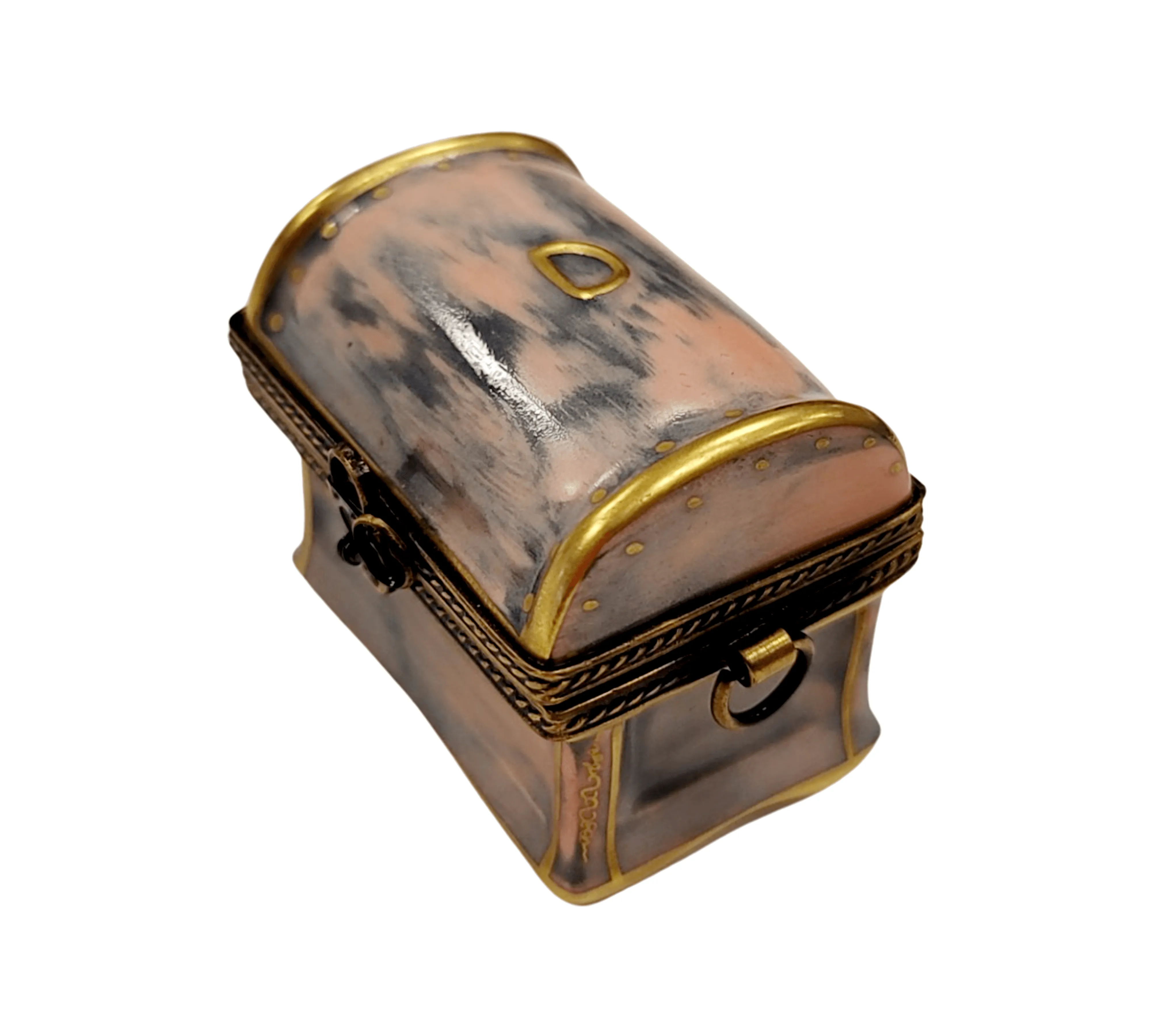 Chest Bronze Trunk Antique