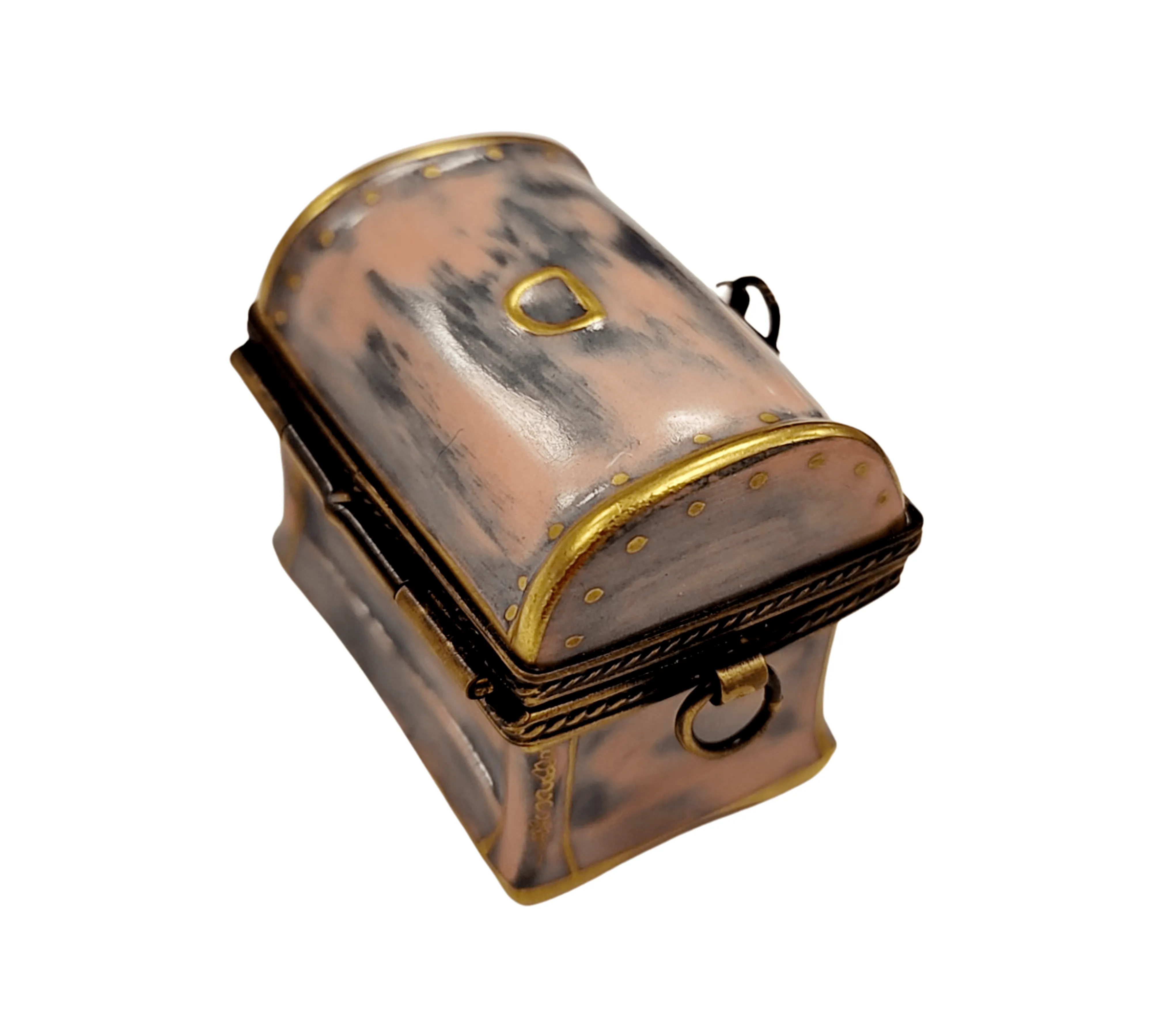 Chest Bronze Trunk Antique