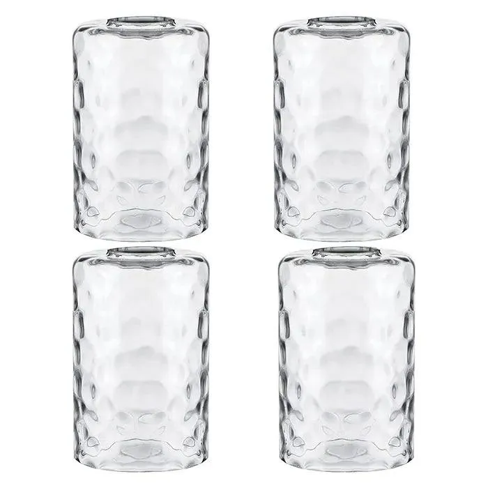 Clear Hammered Glass Lamp Shade Replacement Water Ripple Cylinder Glass Shade Accessory for Pendant Light Chandelier Wall Sconce