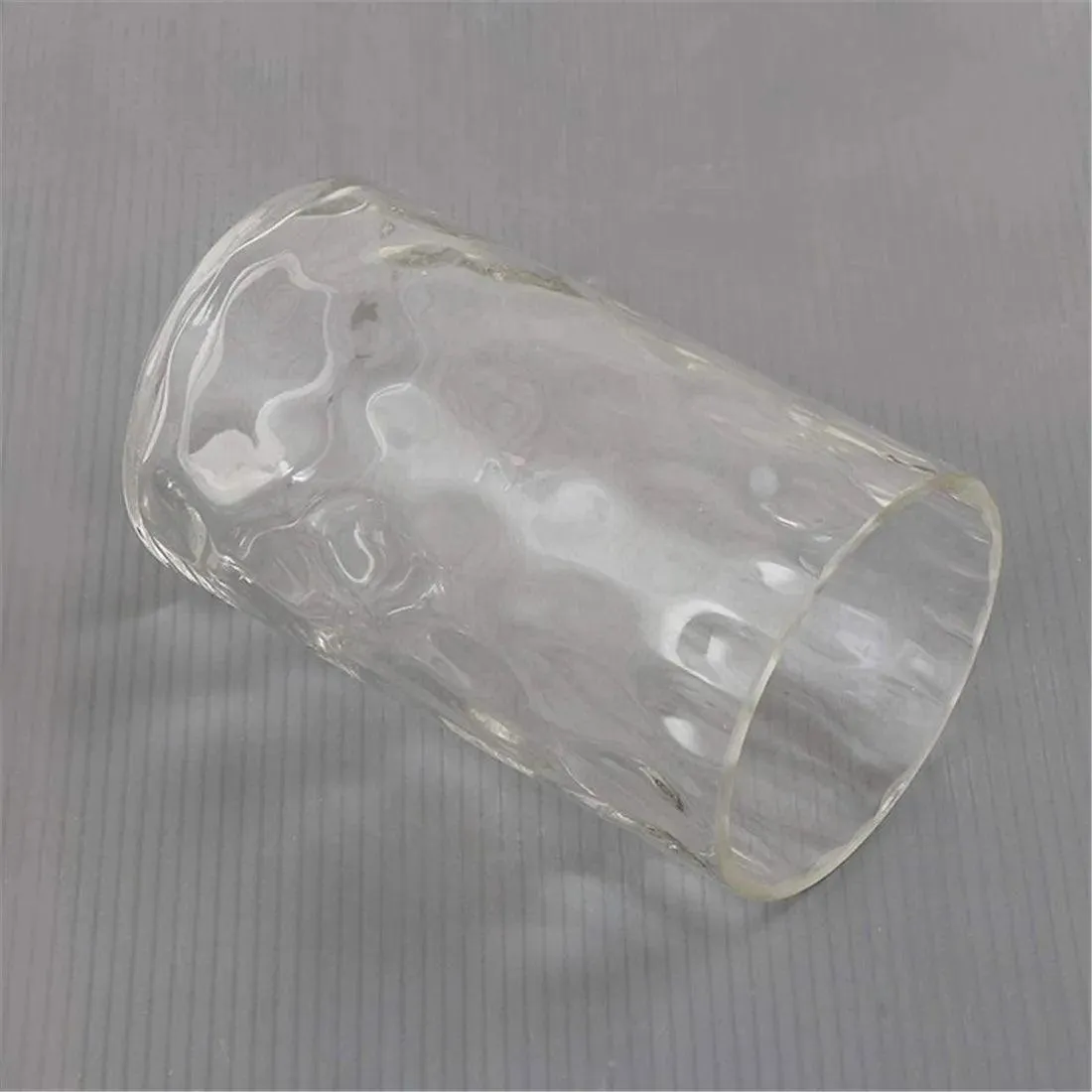 Clear Hammered Glass Lamp Shade Replacement Water Ripple Cylinder Glass Shade Accessory for Pendant Light Chandelier Wall Sconce