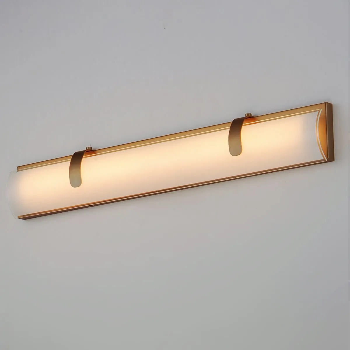 Clutch 30 in. 2 Lights LED Bath Bar Gold Finish