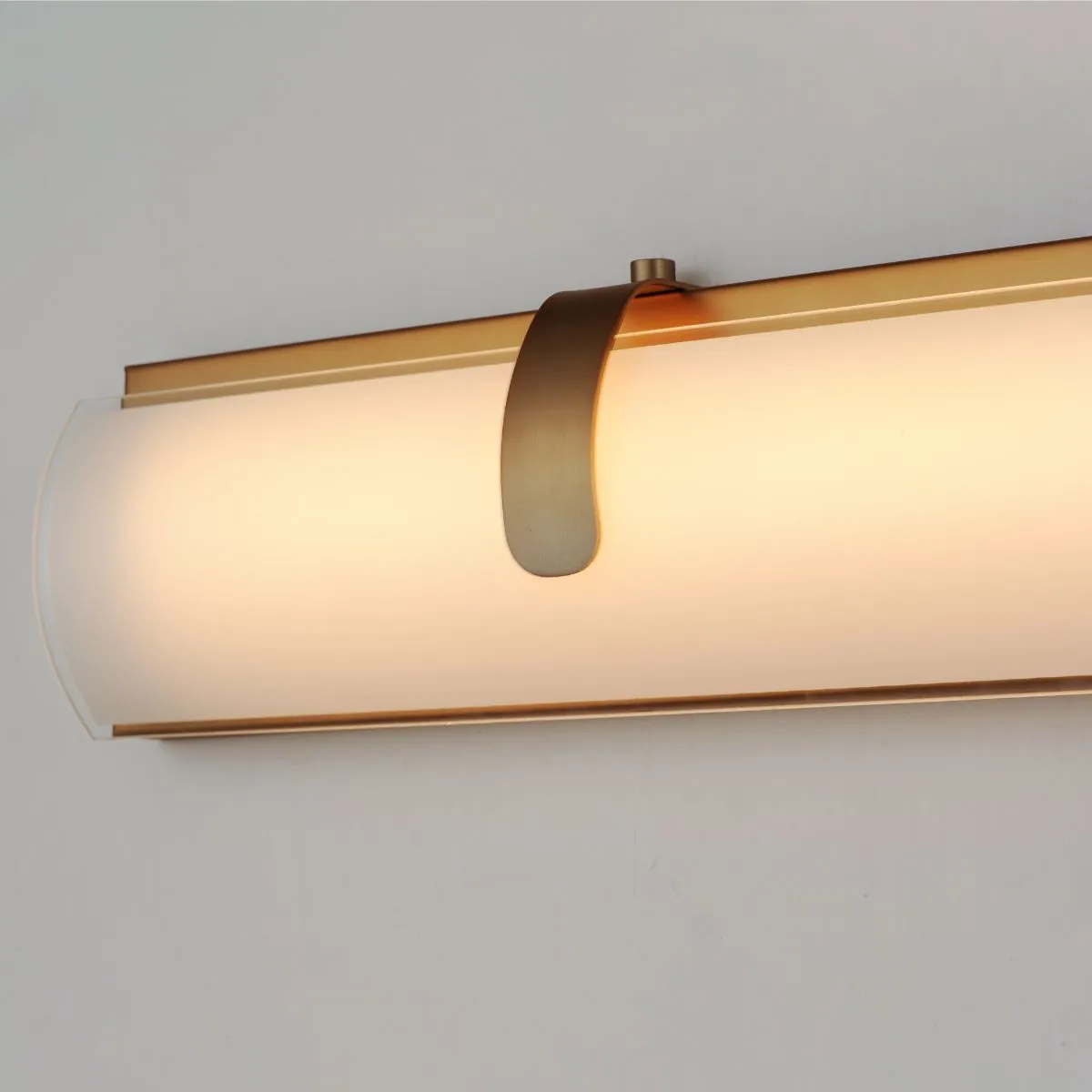Clutch 30 in. 2 Lights LED Bath Bar Gold Finish