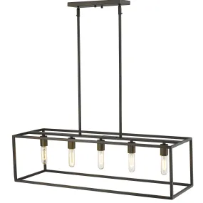 Cobar 5-Light Soil-Rubbed Bronze Island Pendant By Homeroots