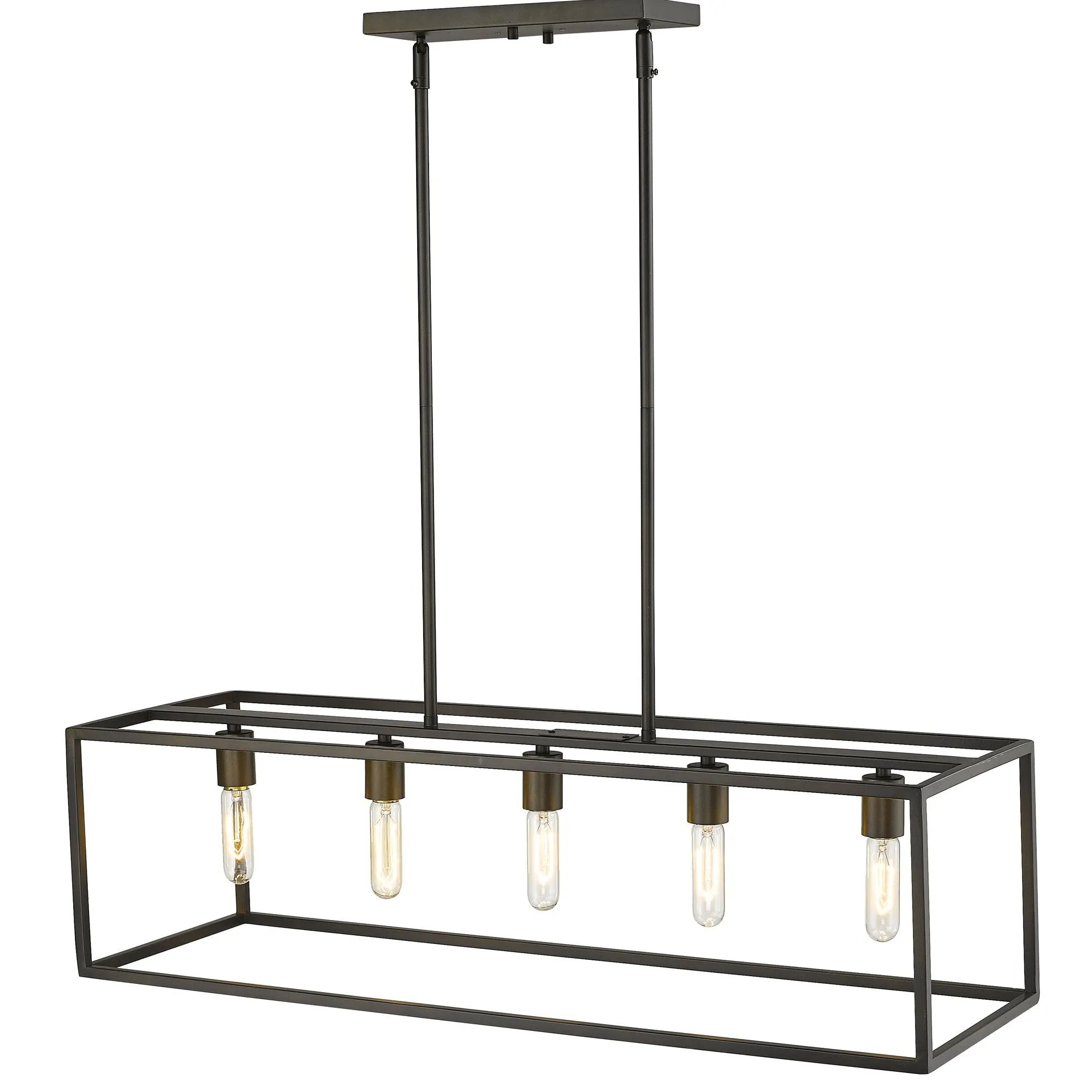 Cobar 5-Light Soil-Rubbed Bronze Island Pendant By Homeroots