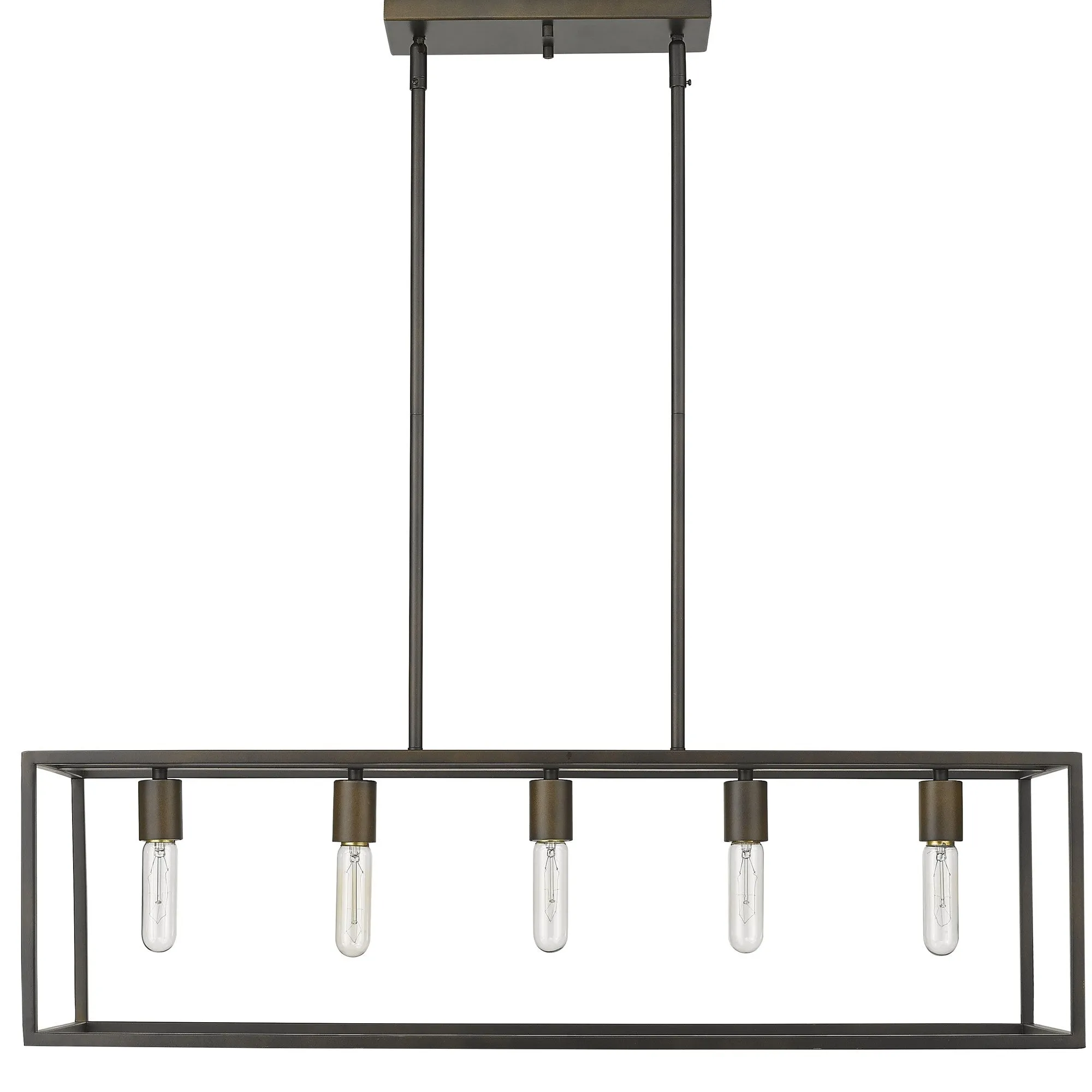Cobar 5-Light Soil-Rubbed Bronze Island Pendant By Homeroots