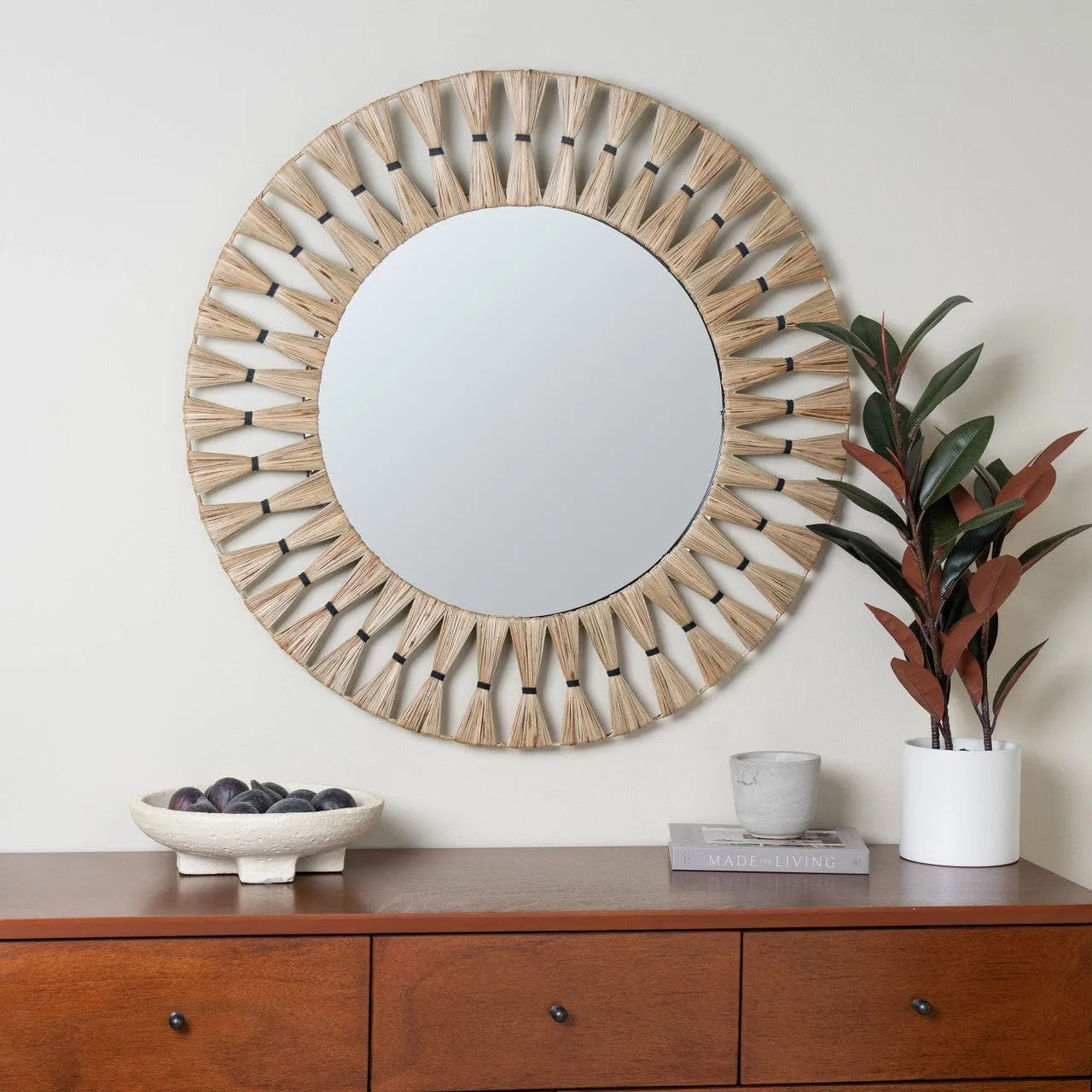 Cooper Classics - Charleigh 34" Woven Wall Mirror - 42124