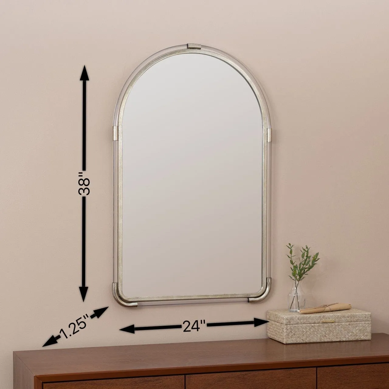 Cooper Classics - Leila Arched Acrylic Wall Mirror - 41962