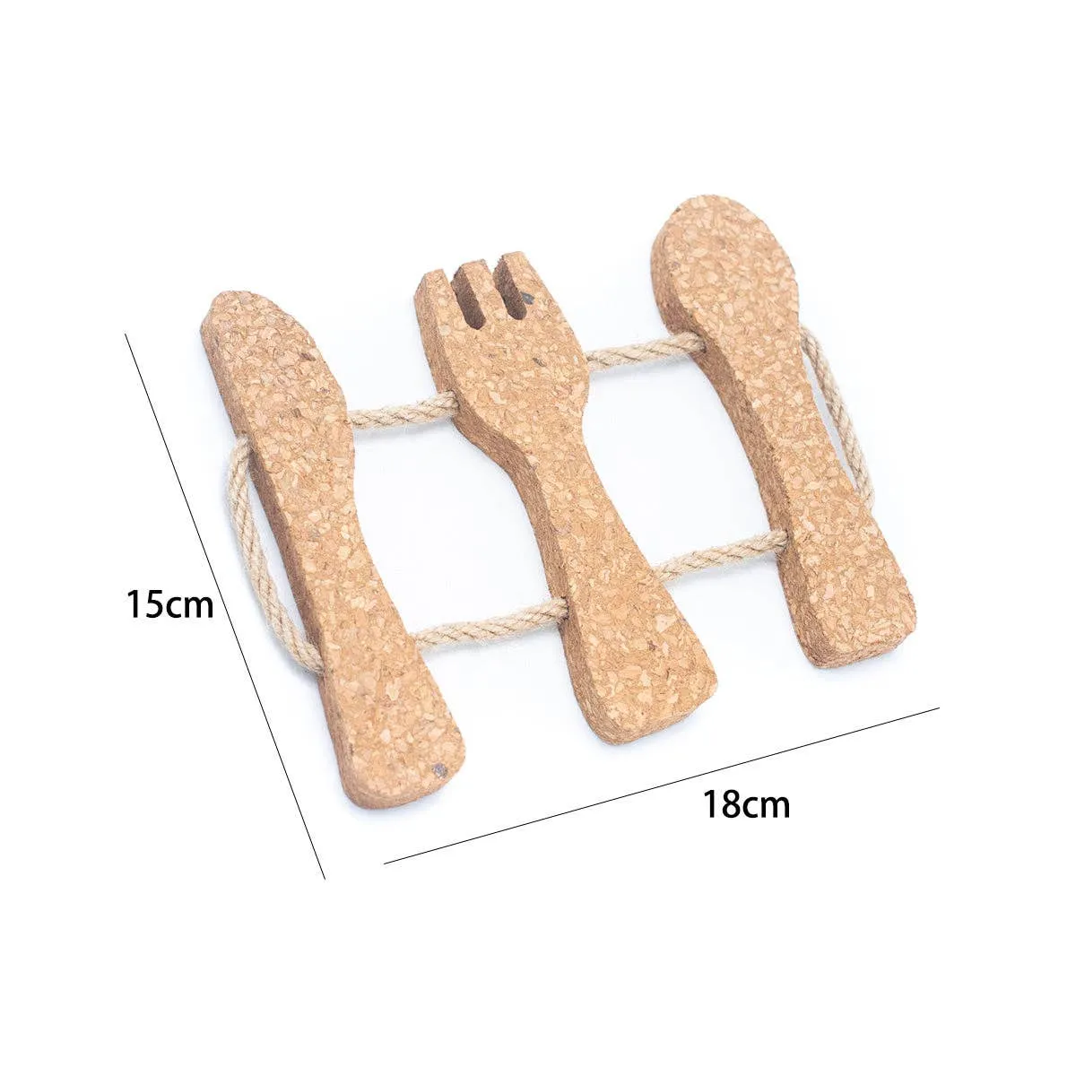 Cork coasters 15x18 cm (5.9x7.1 inches) L-888