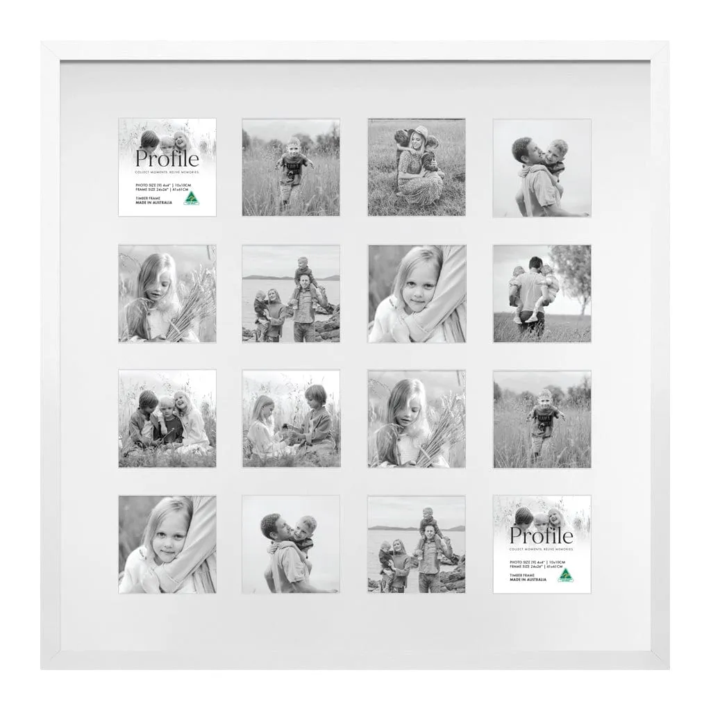 Decorator Insta Square Collage Photo Frame - 16 Photos (4x4in)