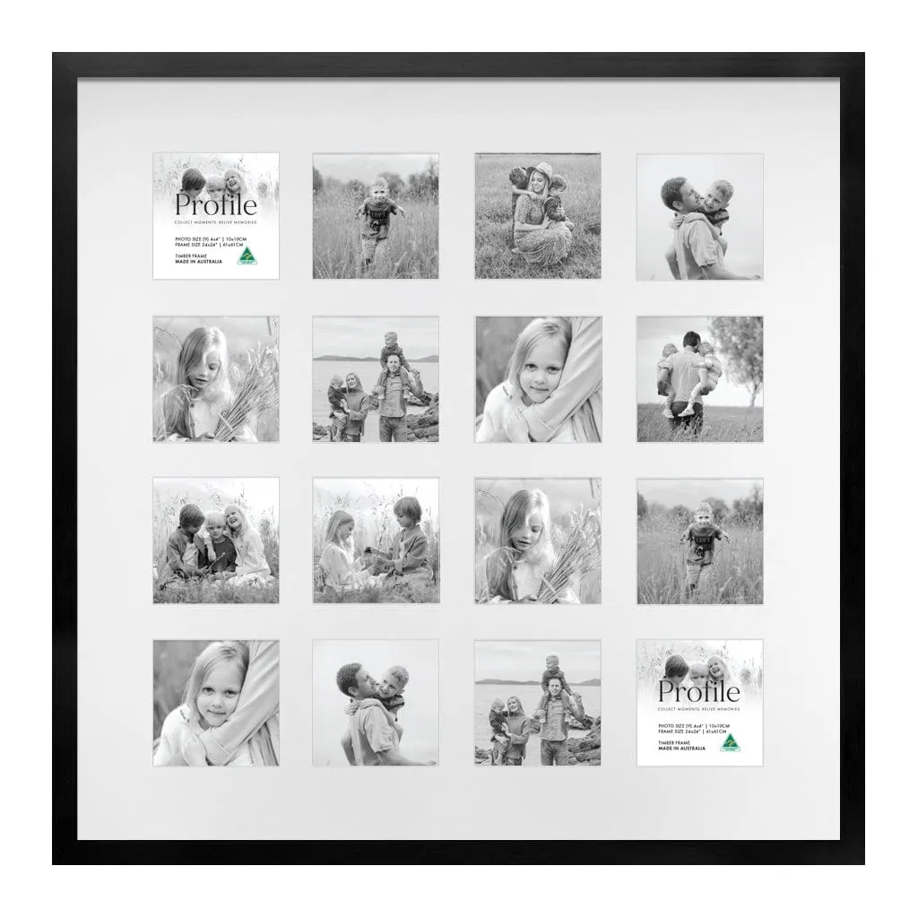 Decorator Insta Square Collage Photo Frame - 16 Photos (4x4in)