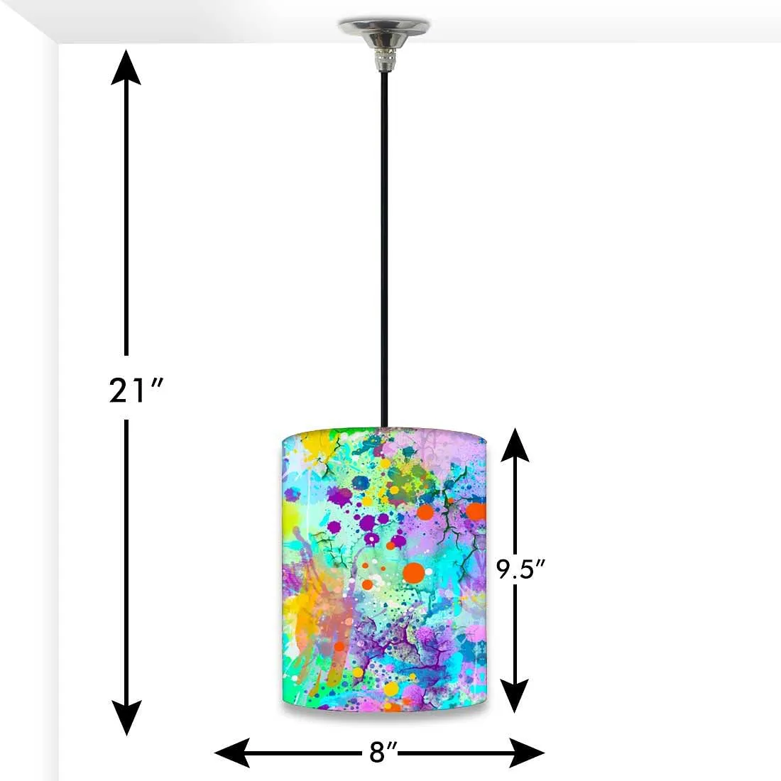 Designer Bedroom Pendant Lamp - Watercolor