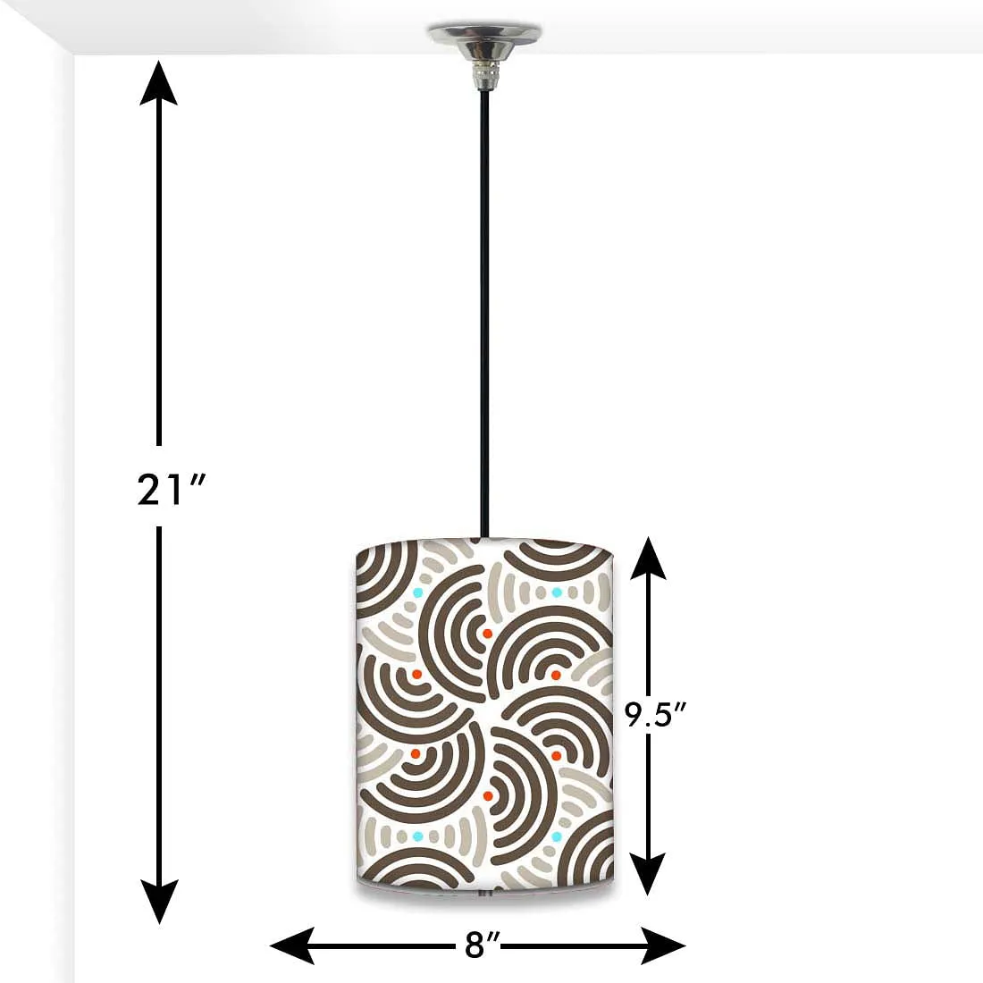 Designer Pendant Lamp for Passage - Semi Pattern