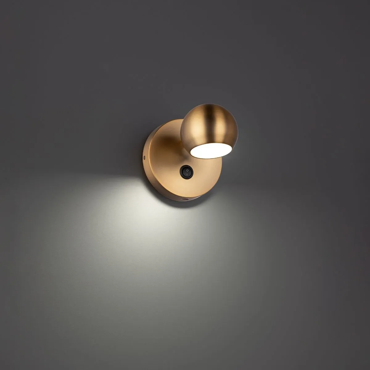 Duplex 5 in. LED Armed Sconce Brass finish