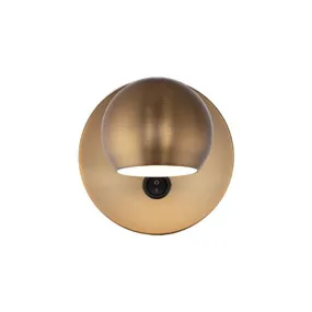 Duplex 5 in. LED Armed Sconce Brass finish
