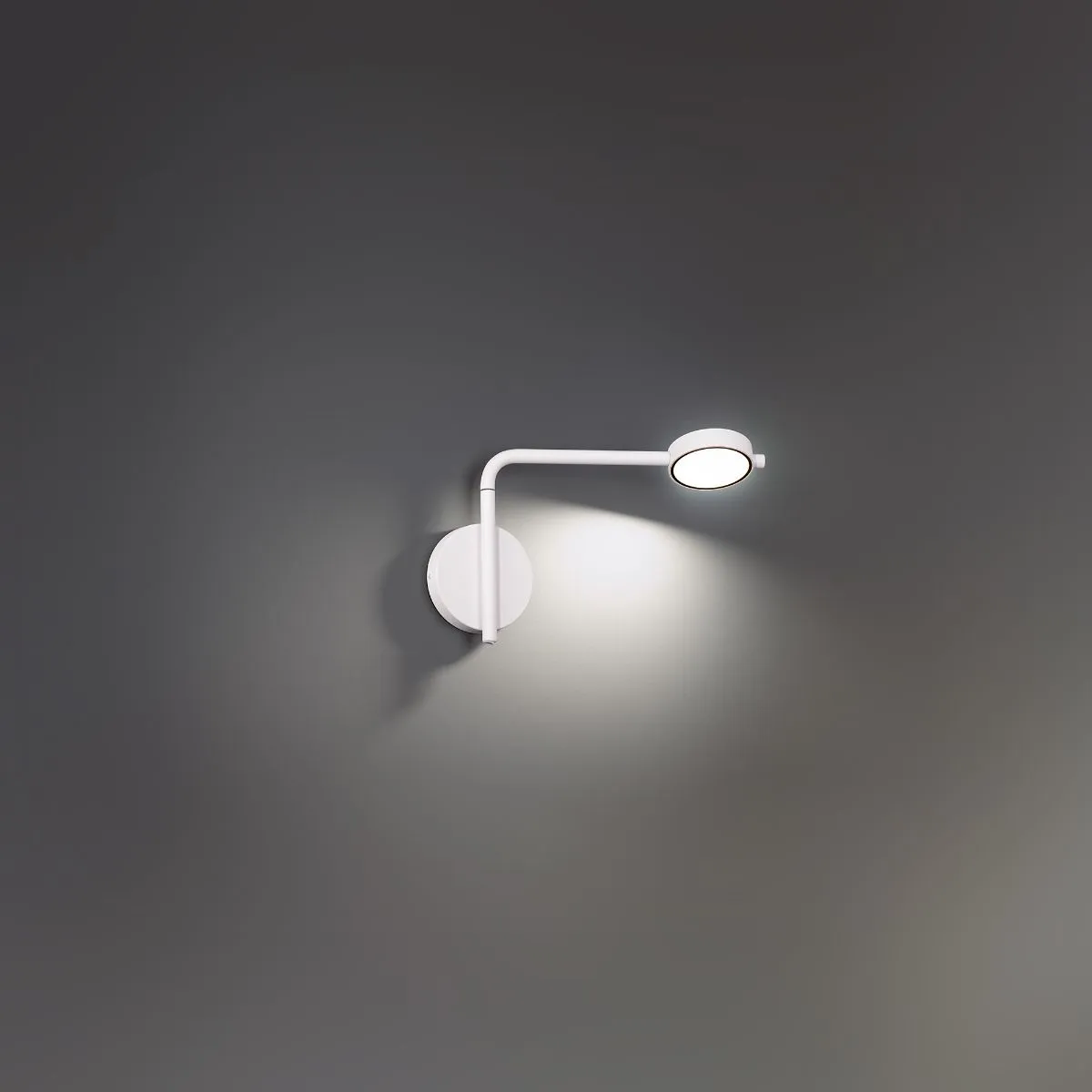 Elbo 14 in. LED Swing Arm Sconce 3000K White finish
