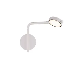 Elbo 14 in. LED Swing Arm Sconce 3000K White finish