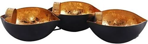 Elegant Iron Eye-Shaped Wall Sconce Set (Pack of 3)