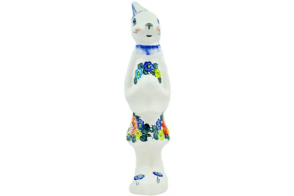 faience 10" Bunny Figurine Spring Posy