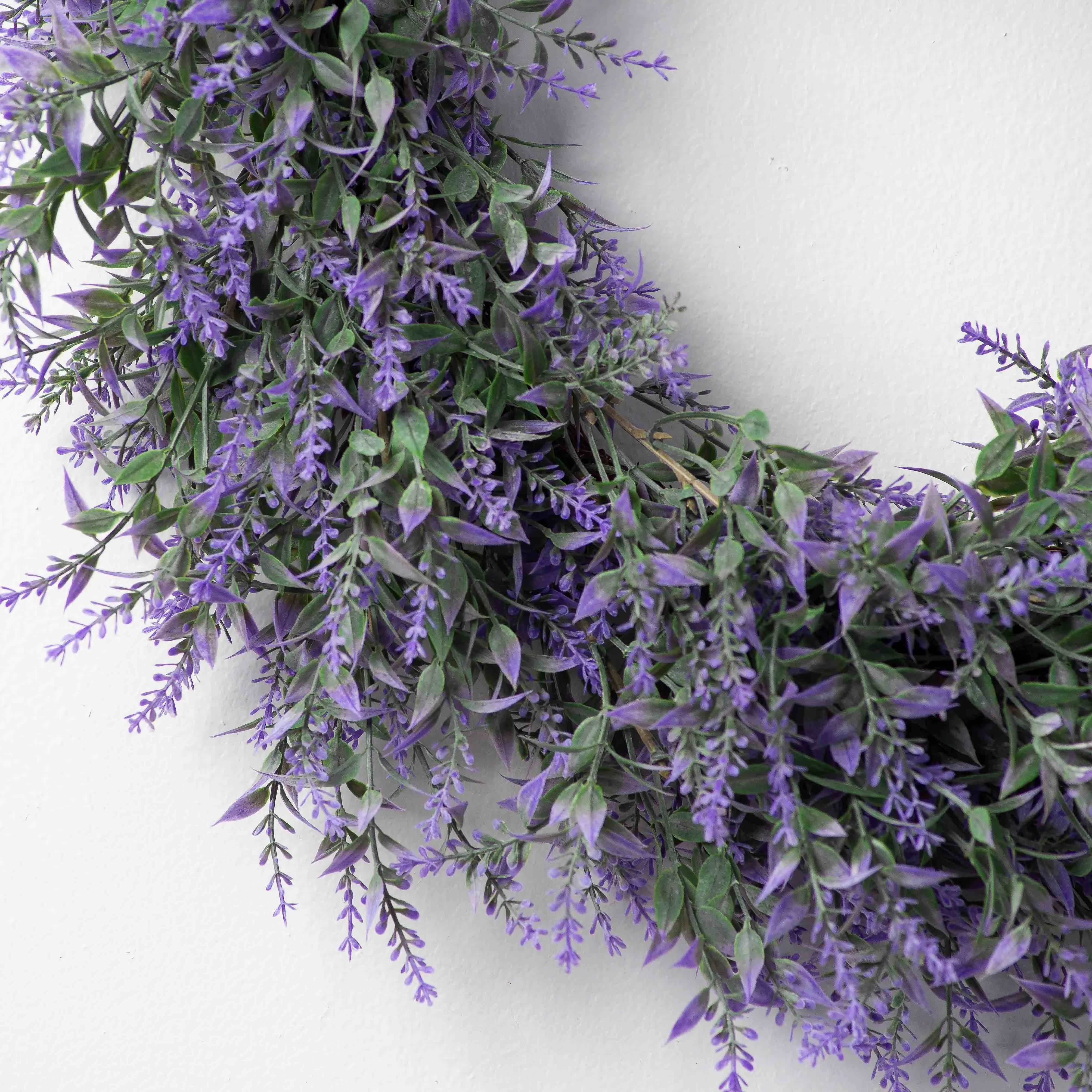 Faux Lavender Outdoor Spring Summer Purple Front Door Wreath