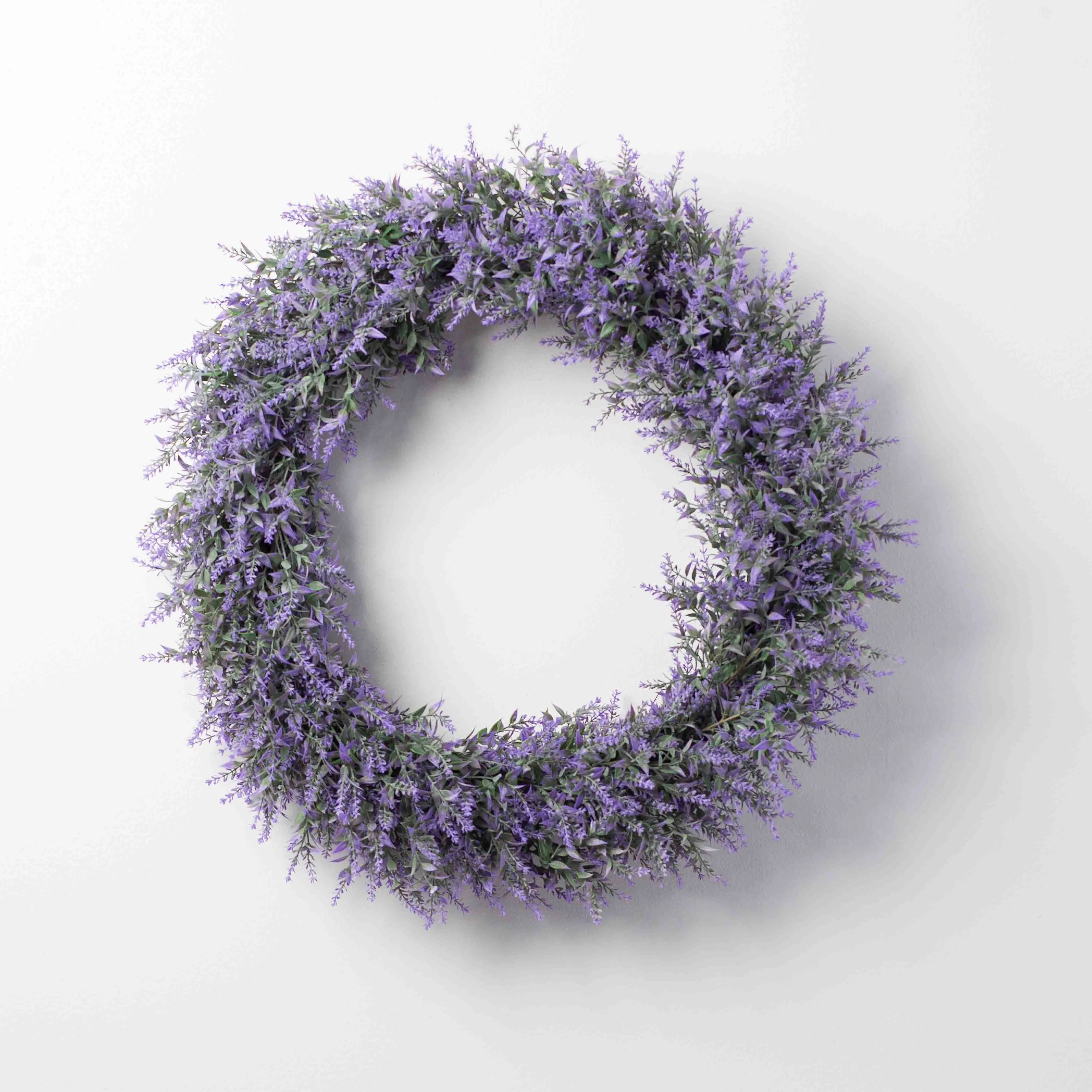 Faux Lavender Outdoor Spring Summer Purple Front Door Wreath