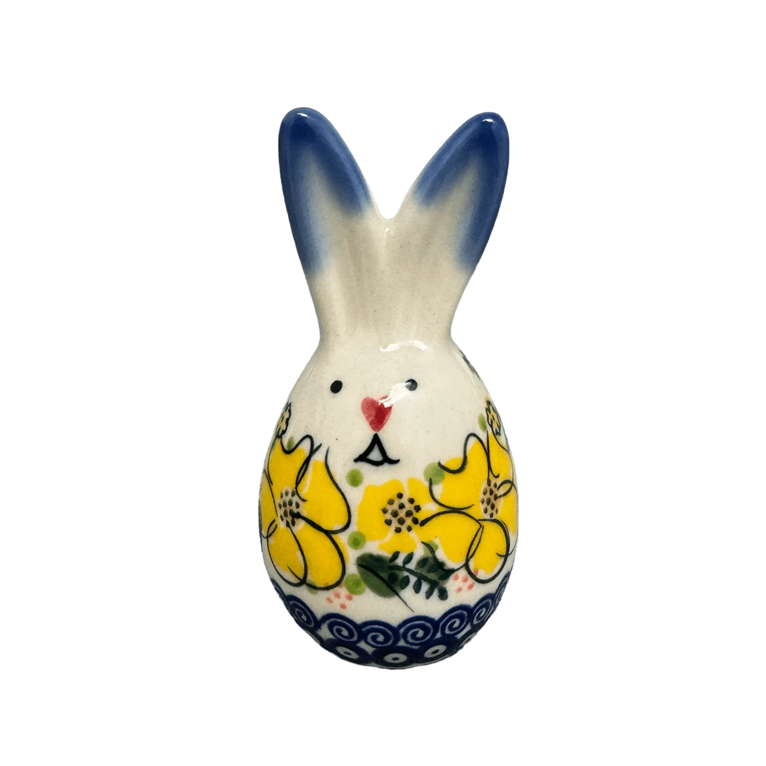 Figurine, Bunny, 3.75" in "Yellow Bouquet" by Galia | GJ15-UWP3