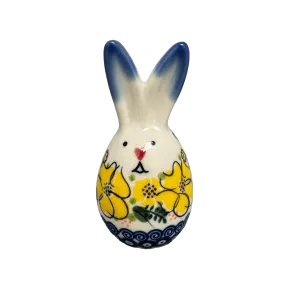 Figurine, Bunny, 3.75" in "Yellow Bouquet" by Galia | GJ15-UWP3