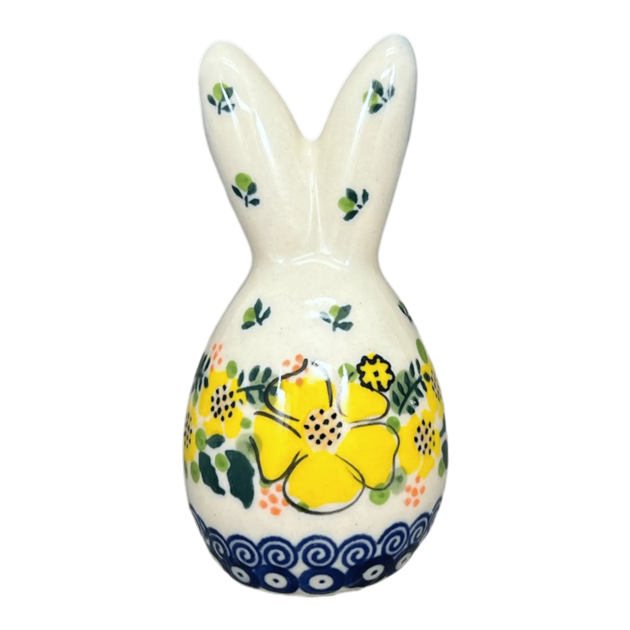 Figurine, Bunny, 3.75" in "Yellow Bouquet" by Galia | GJ15-UWP3