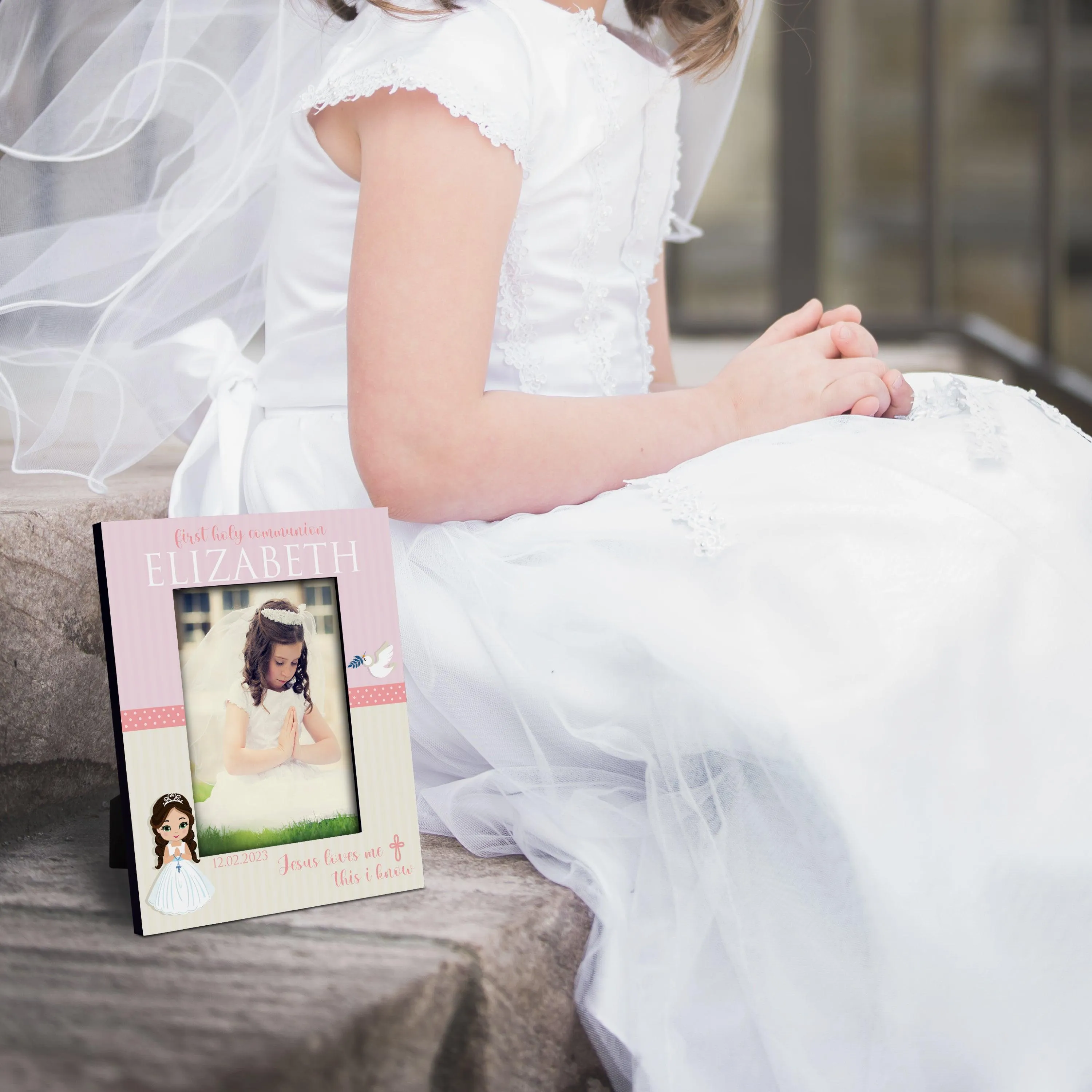 First Communion Frame, Custom Mdf Frame