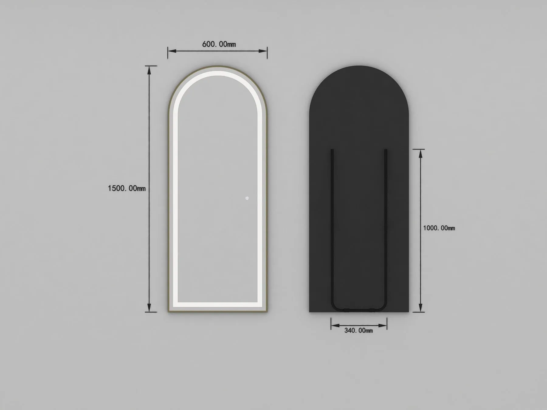 GD017 Arch LED Mirror