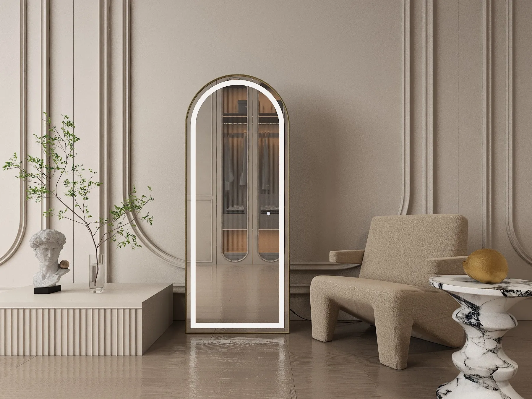 GD017 Arch LED Mirror