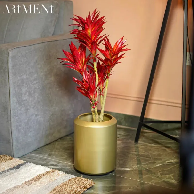 Golden Minimal Garden Metal Planter | Plant Not Included